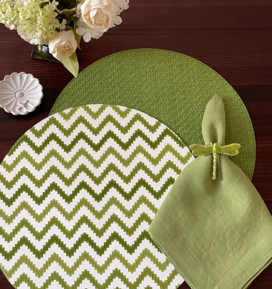Wicker Round Placemat Set of 4