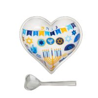 Hanukkah Heart Bowl with Spoon