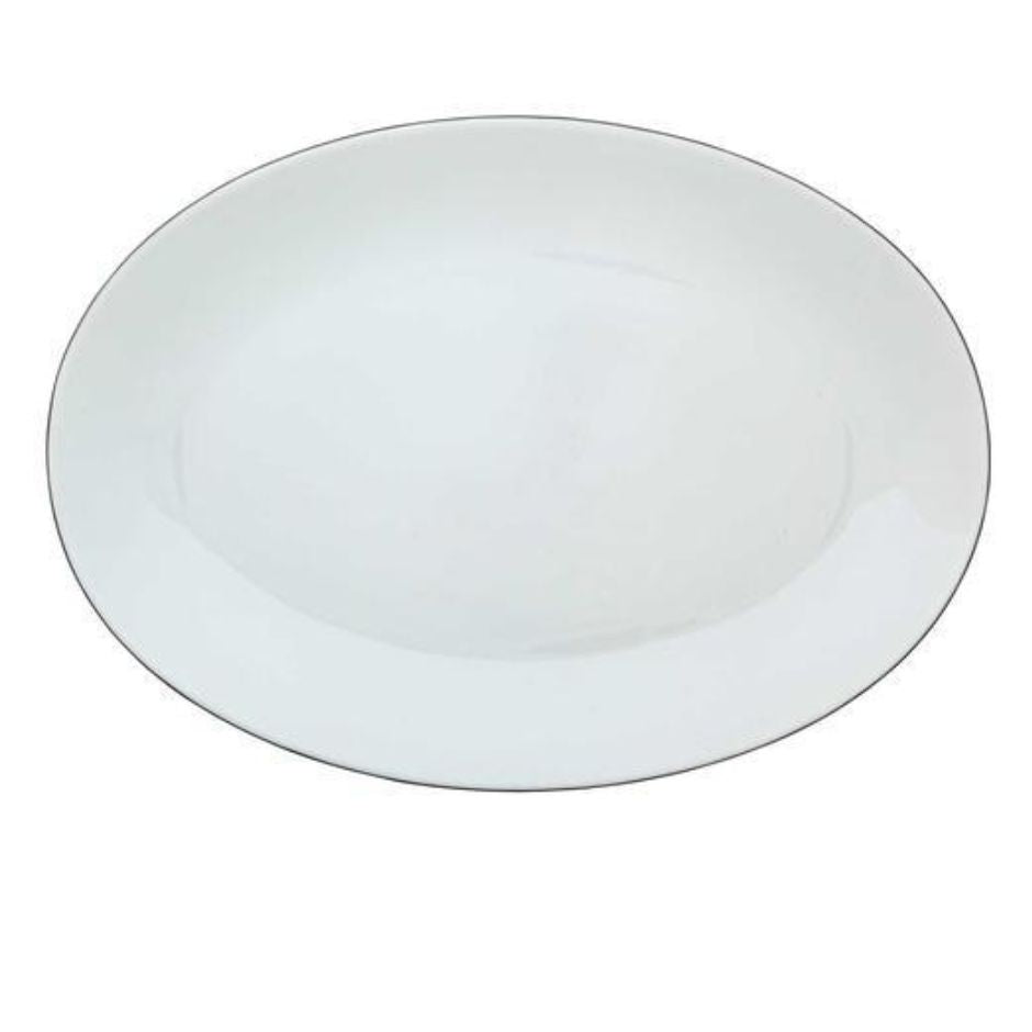 Monceau Oval Platter Platinum Large