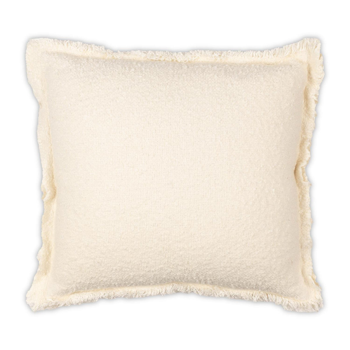 Riley Frayed Pillow Oyster  22 x 22