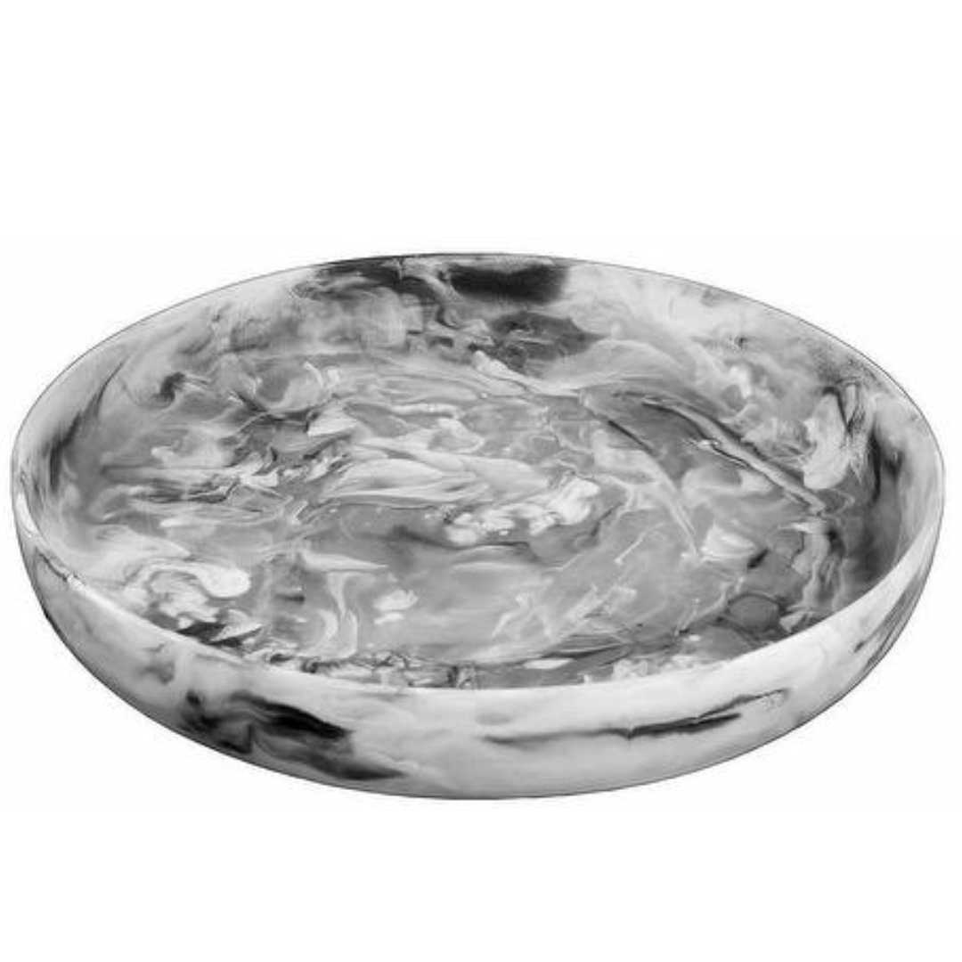 Swirl Classic Resin Round Platter