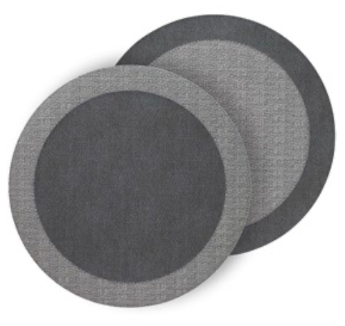 Halo Round Placemat Charcoal & Grey Set of 4