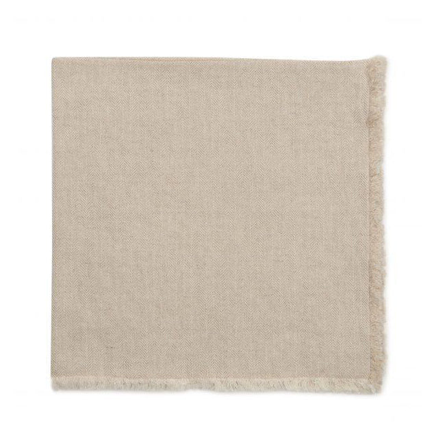 Herringbone Fringe Napkin Flax Set of 4