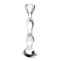 Large crescendo crystal candlestick.