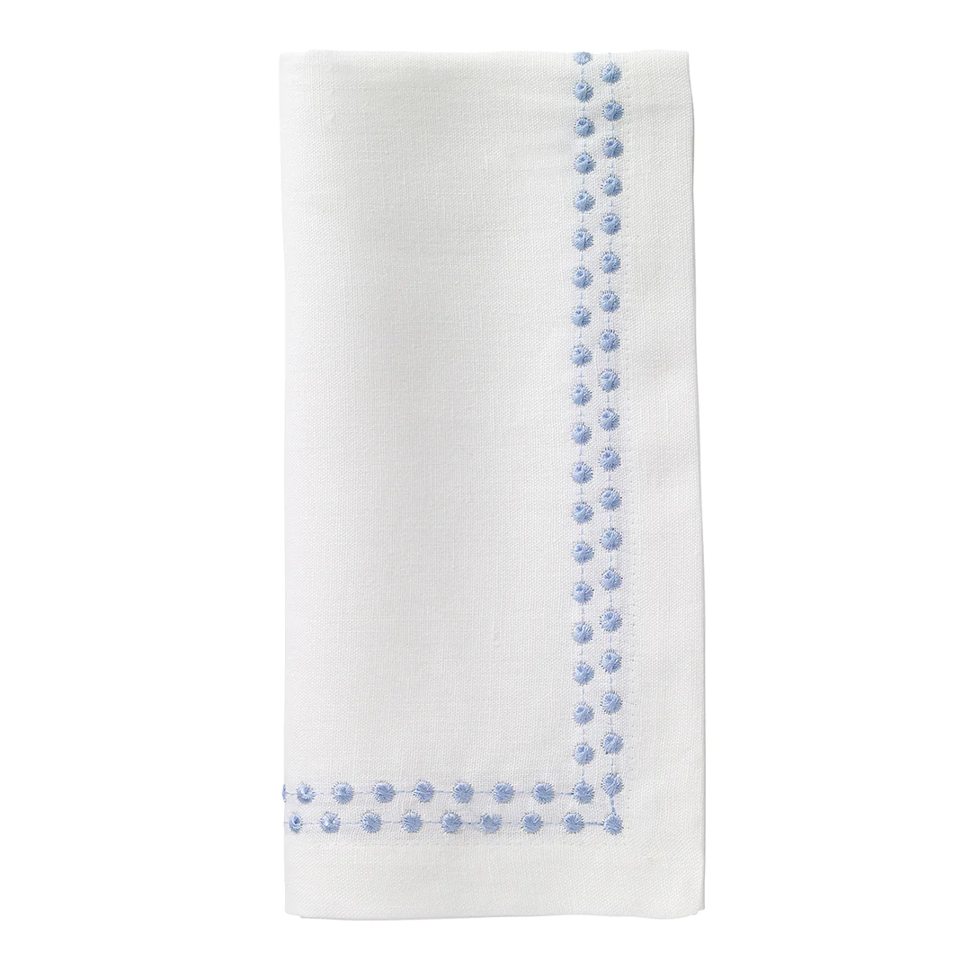 Pearls Napkin Ice Blue Set of 4