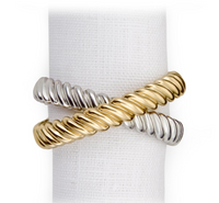 Deco Twist Napkin Ring Set of 4