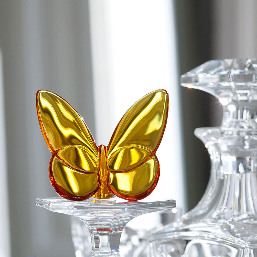 Amber butterfly from Baccarat. 