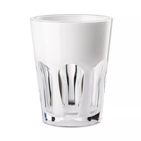 Double face tumbler in white. 