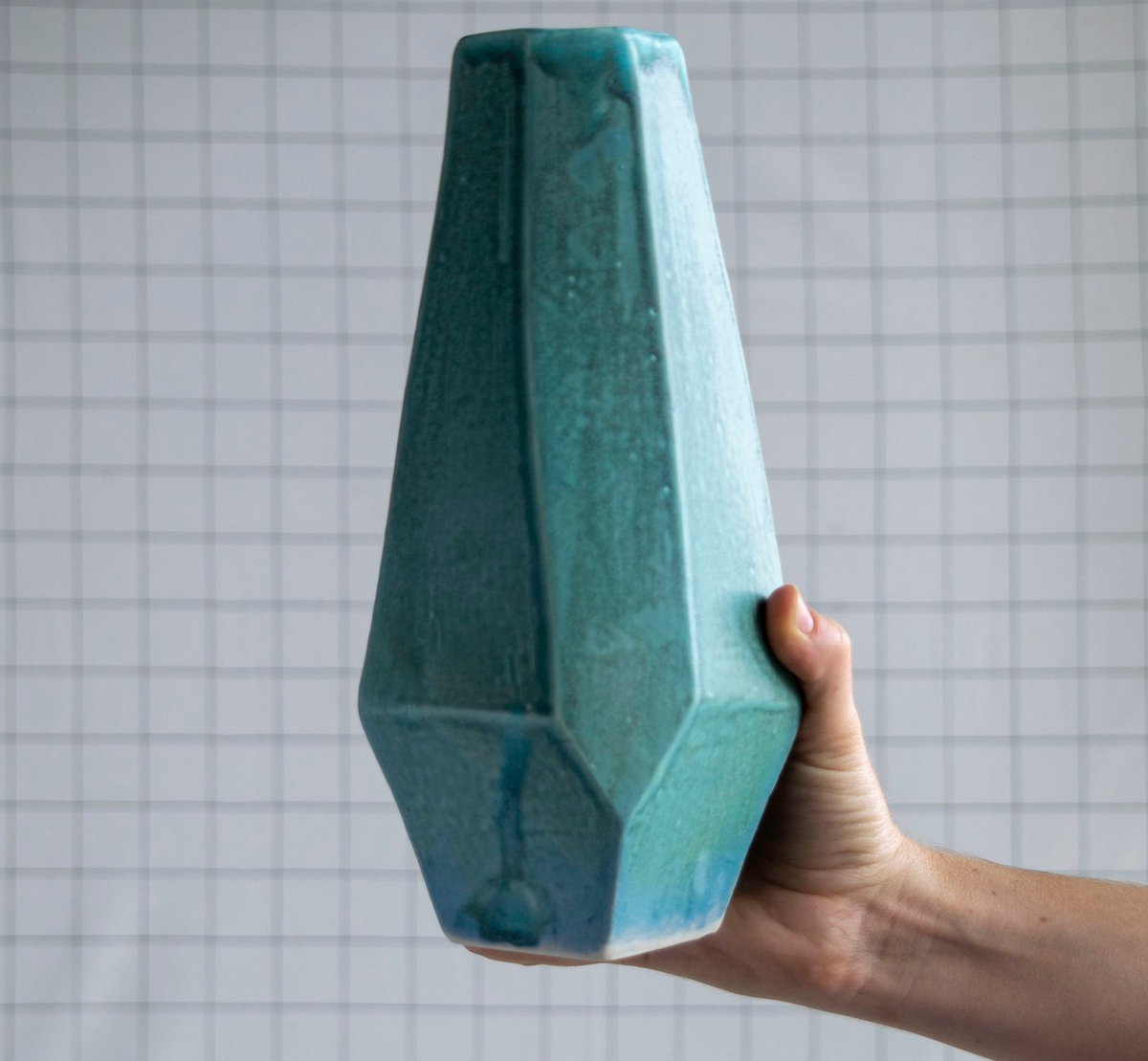 Facted Chisel Vase