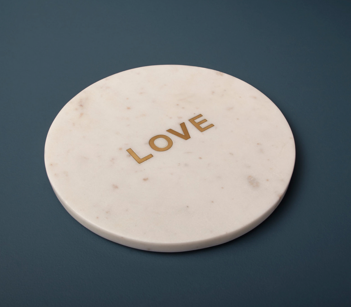 Love Marble Serving Board | White