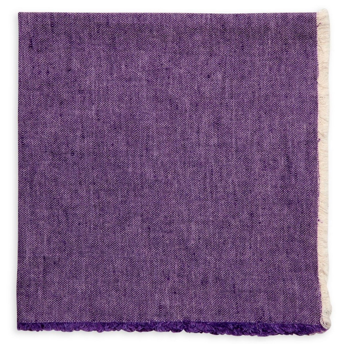 Woven Washed Fringe Napkin Purple Set of 4