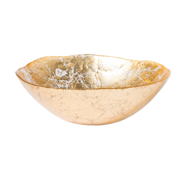 Moon Glass Gold Bowl