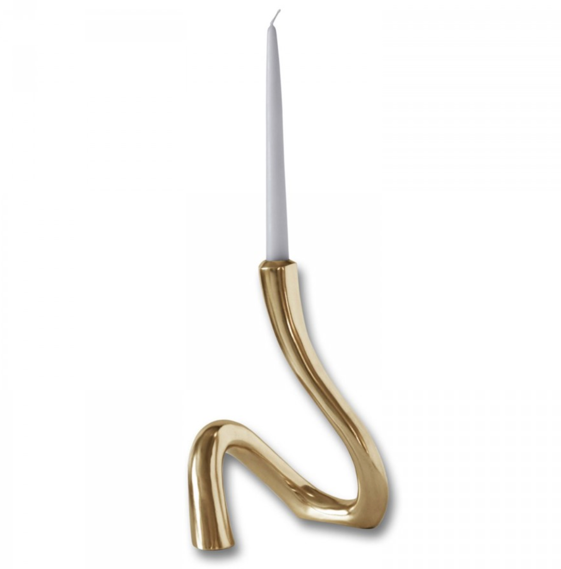 Sierra Gold Serpente Candlestick 11"