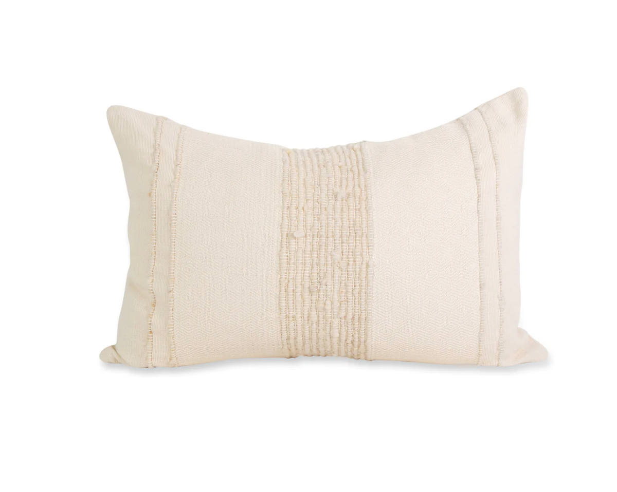 Bogota Lumbar Pillow - Ivory