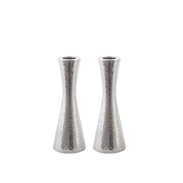 Small hammered candlesticks. 