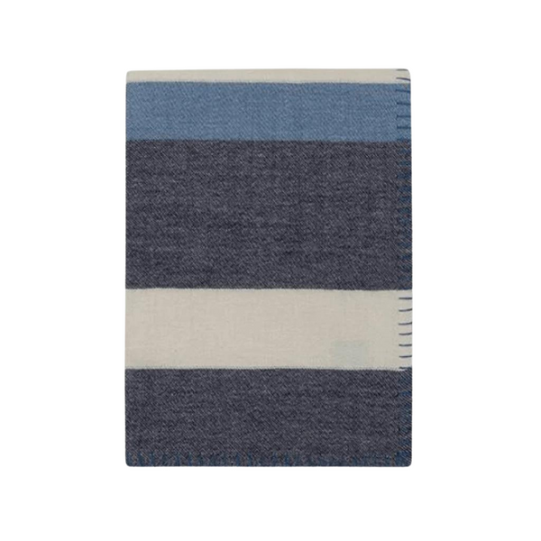 Periwinkle stripe throw. 