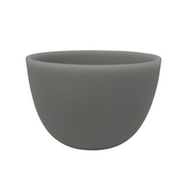 Medium grey resin deep bowl.