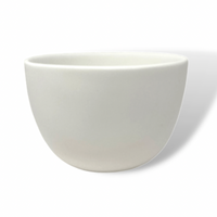 Medium white resin deep bowl.