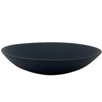 Large black resin everyday bowl.