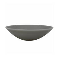 Medium grey resin everyday bowl.