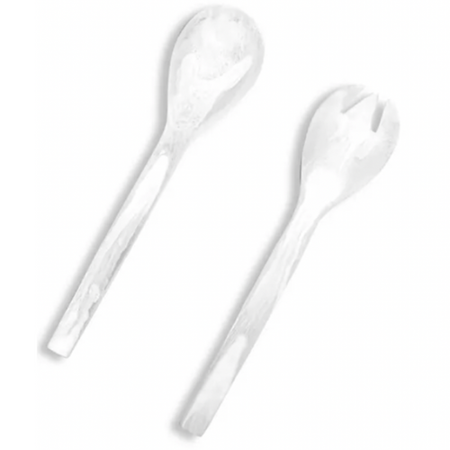 White swirl resin everyday servers. 