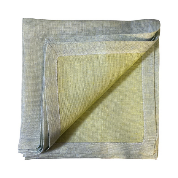 Reversible french blue cloth napkins. 
