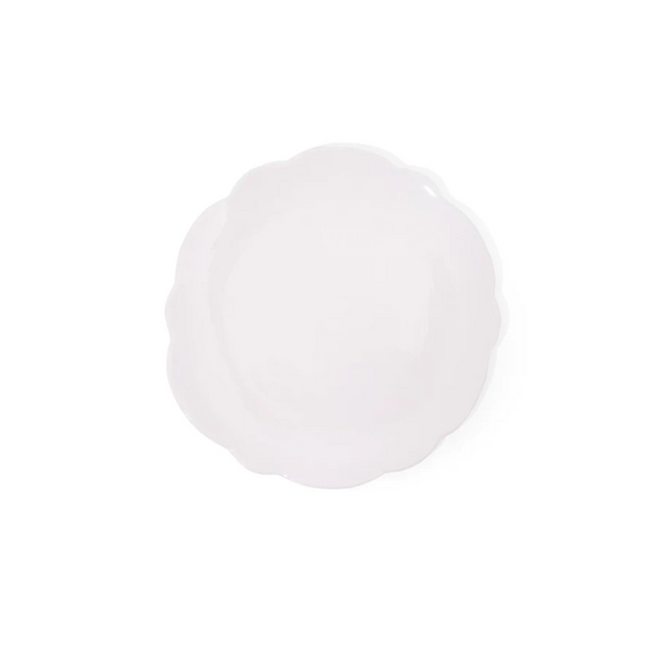 Scalloped Melamine Dinnerware - White.