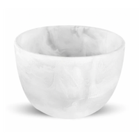 Swirl resin white medium deep bowl. 