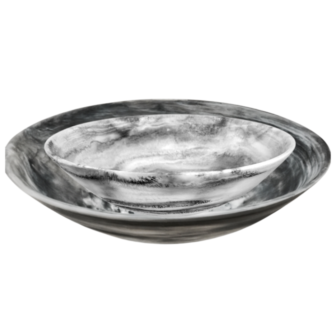 Nashi Home Swirl Resin Bowl - Thumbnail 2