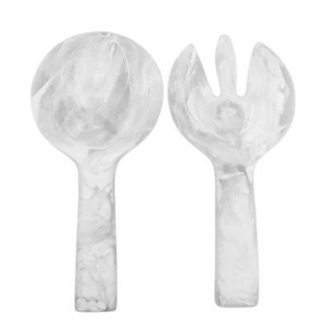 White swirl jumbo servers. 