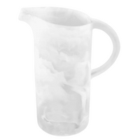 White swirl resin pitcher. 