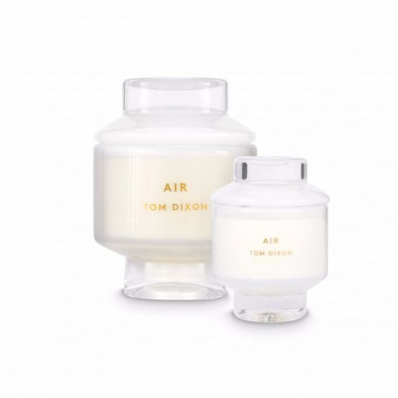 Tom Dixon Air Elements Candle in Medium and Large.