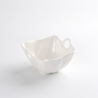 White Melamine Snack Bowl. 